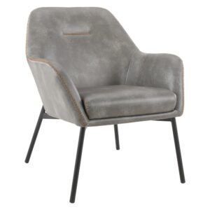 Invite a fresh new look to your home with the Brooks Accent Chair.  Padded scoop design paired with an elegant tapered leg brings a modern feel to any living room