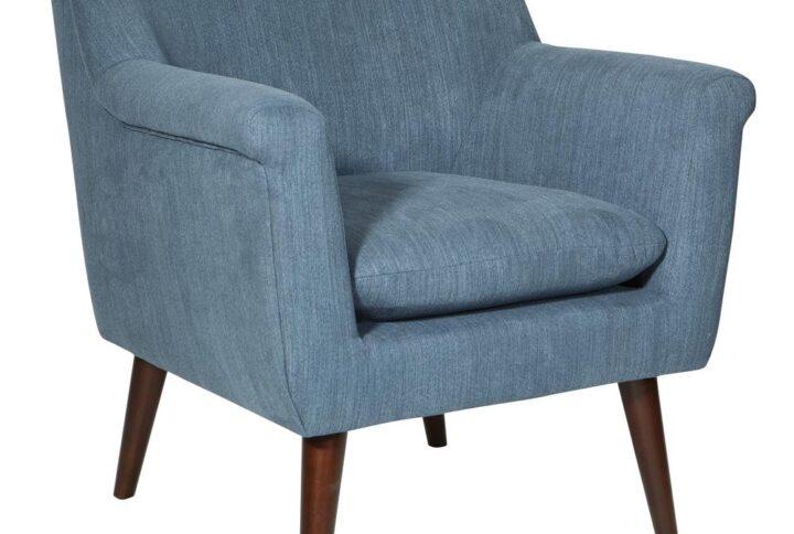 The Mid-Century Dane Accent Chair delivers style and comfort to any space. Classic rolled arms and high-density foam core cushion provide an alluring reprieve from your busy day. Solid wood tapered legs and subtle piping create refined detailing on this sophisticated chair. Upholstered in richly hued tones