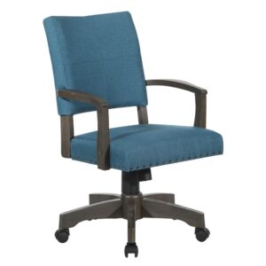 ﻿Add classic elegance to your home office with our deluxe upholstered Banker’s Chair. Nailhead trim