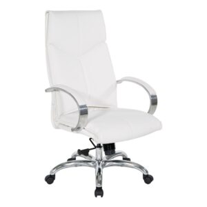 Bring a well designed professional appearance to any office with our Deluxe Executive Faux Leather High-Back Chair. This Pro-Line II™ chair feature contour seat and back with Built-in lumbar support