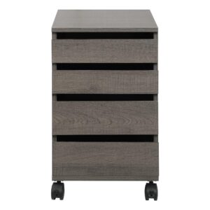 this product coordinates with any office décor.  The heavy duty and locking casters allow the cabinet easy mobility when in use and the 24" height allows easy storage under most desks.  This cabinet utilizes high quality epoxy coated steel drawer slides for long lasting smooth operation.