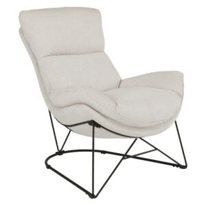making this the perfect accent chair for watching TV or reading a book. Modern steel frame in powder coat black