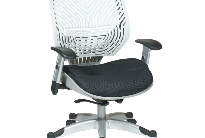 Unique Self Adjusting Ice SpaceFlex® Back Managers Chair. Self adjusting SpaceFlex® Backrest Support System with Breathable Raven Mesh Seat