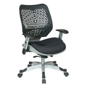 Unique Self Adjusting SpaceFlex® Raven Back Managers Chair. Self adjusting SpaceFlex® Backrest Support System with Breathable Raven Mesh Seat