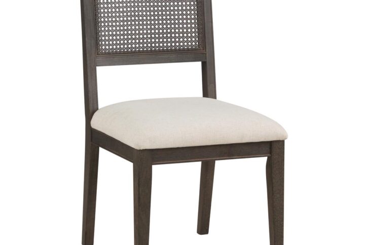 The classic style of the 2-Pack Lantana Cane Back Dining Chair will provide premium comfort and give lasting beauty to every home. Our dining chair with solid wood legs and dramatic cane back