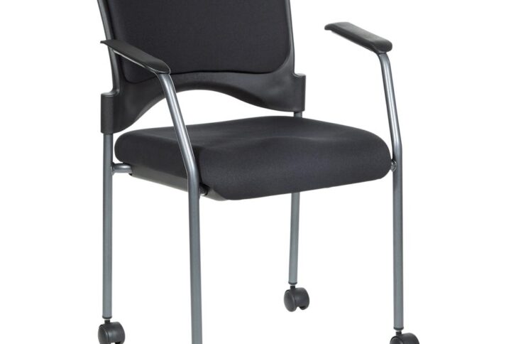 Our Pro-Line II™ deluxe stacking chairs are versatile for any classroom or office space. This modern visitors chair features a contour upholstered back in coal free flex® padded fabric. Dual wheel carpet casters help boost productivity and easily stack for storage. Our GREENGUARD indoor air quality certified chairs are backed by a limited lifetime warranty