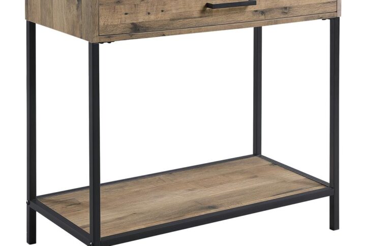 Versatile simplicity is key to good design and is what this attractive accent table provides.  This 30" x 14.5" accent piece looks at home anywhere. Provide a warm welcome to your foyer