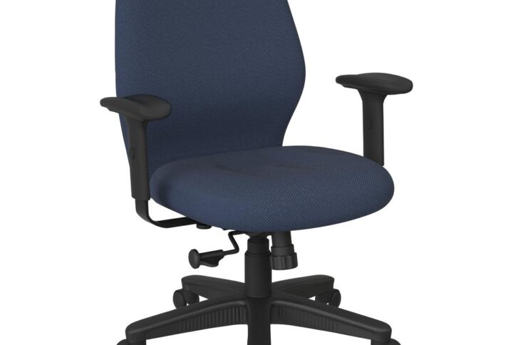 The 2-to-1 Synchro Tilt Managers Chair is designed with comfort in mind. Complete with a thick padded contour seat and back