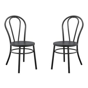 The timeless and classic design of a café style bistro chair