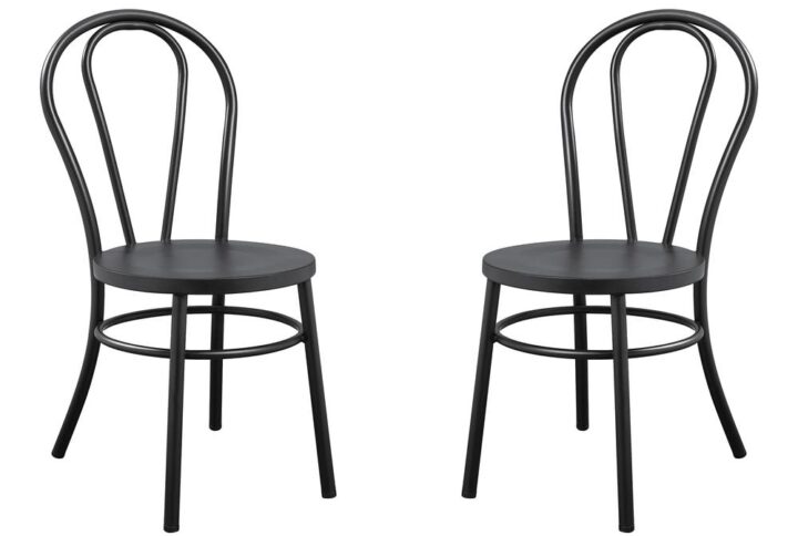 The timeless and classic design of a café style bistro chair