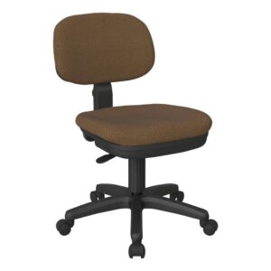 A task chair with a functional yet comfortable appeal arrives in the form of a basic task chair by Office Star. Outfitted with a one touch pressurized pneumatic seat height adjustment
