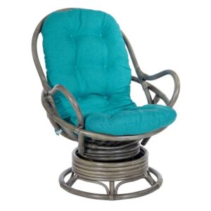Kick back and relax with our Tahiti Rattan Swivel Rocker. This woven rattan rocker will turn up the wow factor in any room. A great seating option for watching movies