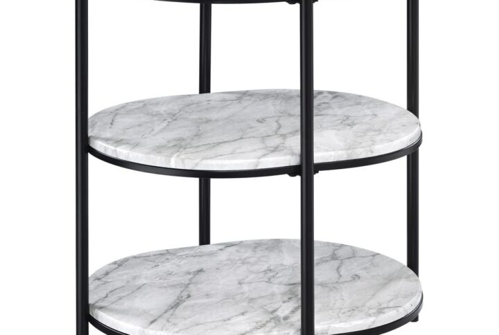 Elevate any room with the Renton 3-Tier Oval Table. The 3-shelf design is ideal for holding a lamp