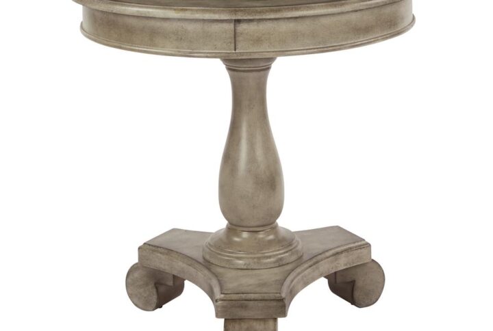 Farmhouse Chic. Make your cozy conversation nook complete with this shabby chic side table. Enjoy the warm