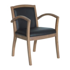 Magnify your corporate style with this casual feel Napa guest chair. Sturdy metal and solid wood reinforced framing combines intelligent fabrication with a classic look and feel that will blend seamlessly into your existing office decor. With the back and seat comprised of soft & durable Bonded Leather