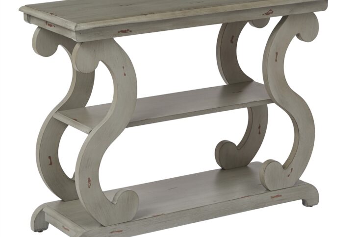 Ashland Console Table in Antique Grey Finish