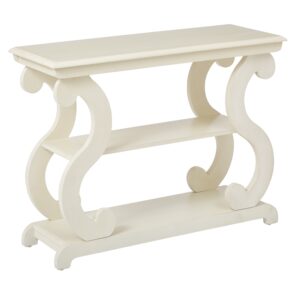 Ashland Console Table in Antique Beige Finish