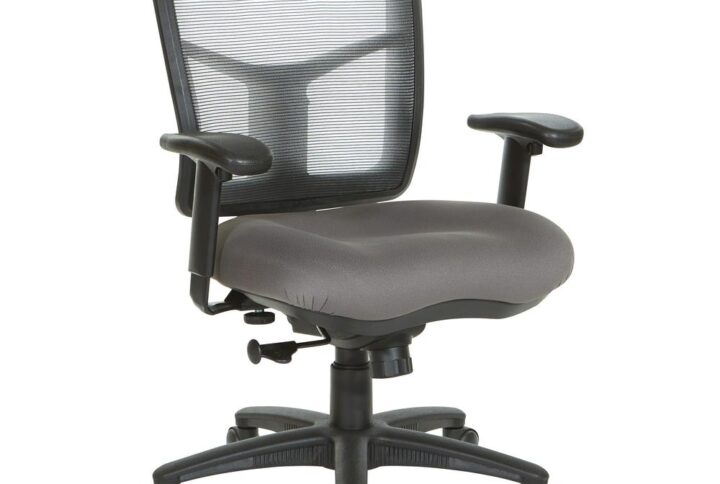 Enjoy comfort and enhanced productivity with the fresh style of the Mesh Back Chair with Fabric Seat from Pro-Line II® Its Breathable Air Mist mesh back provides continuous support throughout the workday while keeping you cool. A FreeFlex II® fabric seat delivers cushioned comfort as you organize your day. This smart chair can be adjusted to fit your unique needs with its one-touch pneumatic seat height adjustment