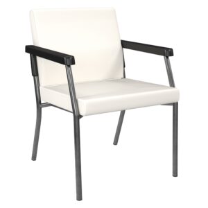 Bariatric Big & Tall Chair in Dillion Snow Fabric with Soft PU Arms