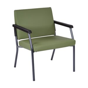 Bariatric Big & Tall Chair in Dillion Sage Fabric with Soft PU Arms