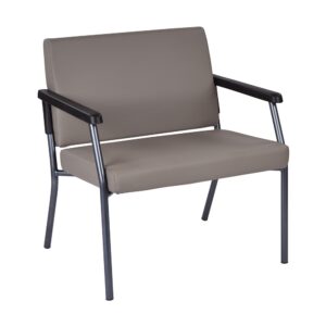 Bariatric Big & Tall Chair in Dillion Stratus Fabric with Soft PU Arms