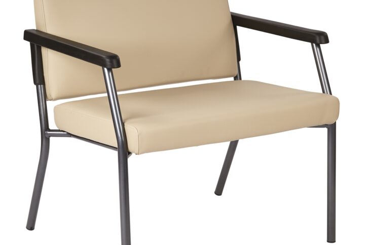Bariatric Big & Tall Chair in Dillion Buff Fabric with Soft PU Arms