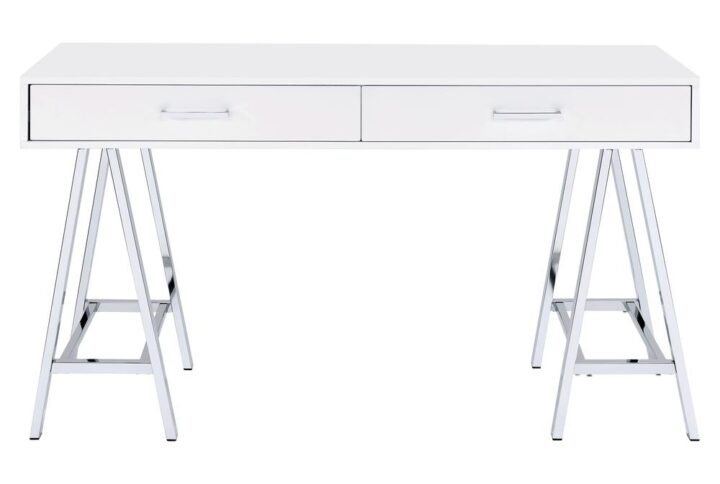 Create a chic home office with the Vivid Writing Desk. A modern