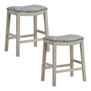 Refresh your kitchen with a pair of chic 24" counter height bar stools. The perfect option for entertaining friends