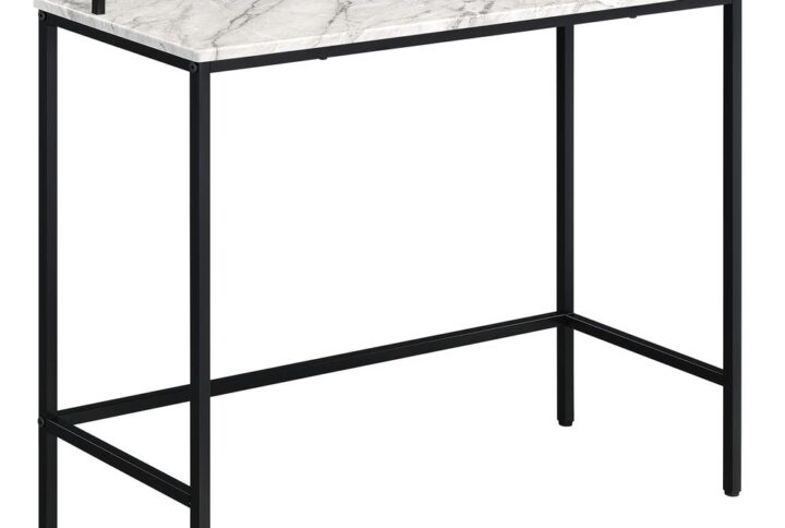 Offer a noteworthy welcome to any entry or living room or create the perfect spot to display sparkling barware or flourishing plants. The slim profile of the Brighton Console Table makes this accent piece the perfect size to fit anywhere you want to display your style. A handsome galley rail adds visual interest