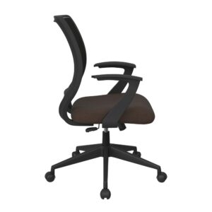 Strap in for a comfortable chair that’s perfect for getting tasks done. Fixed designer arms make suitable armrests while sitting comfortably on the woven mesh back. Adjustable tilt tension and locking tilt control puts you in charge of this chair's functionalities. Built-in lumbar support and one-touch pneumatic height adjustment assures relaxing support during long work sessions. An ergonomic solution is just around the corner with the Task Chair from Worksmart.