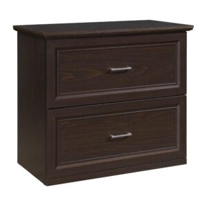 lateral file cabinet. Attractive horizontal drawer pulls paired with euro-style easy glide hardware allows each double width drawer to open and close with ease. Enjoy simple assembly with Lockdowel™ fastening system