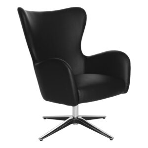 Elevate your space with the ultra-modern swivel armchair by Work Smart. The chair’s curved silhouette works well in any contemporary setting. Angled