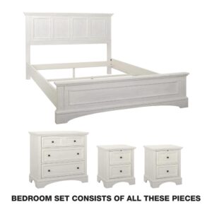 Warm your home with a beautiful rustic modern feel of a complete 4pc. bedroom set. Paneled headboard
