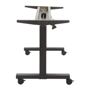 your staff will be able to move easily from sitting to standing with the one-touch pneumatic height adjustment lever. The steel frame construction provides durability and stability while the locking casters make it easy to move around when needed. Make wellness a priority in your office with the 5 Ft. Wide Height Adjustable Base.