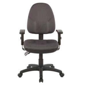 this ergonomic designed chair provides comfort and support to both your body and mind. Intelligently outfitted with a vertically adjustable back and arm height makes this chair ideal for folks of large and small statures alike. The thick contoured molded back with built in lumbar support