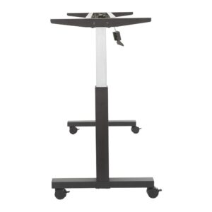 your staff will be able to move easily from sitting to standing with the one-touch pneumatic height adjustment lever. The steel frame construction provides durability and stability while the locking casters make it easy to move around when needed. Make wellness a priority in your office with the 6Ft. Wide Height Adjustable Base.