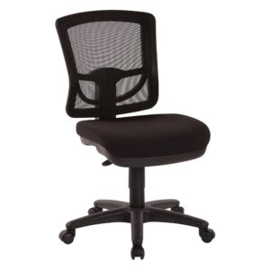 ProGrid® Mesh Back Armless Task Chair with Paded Coal FreeFlex Fabric Seat