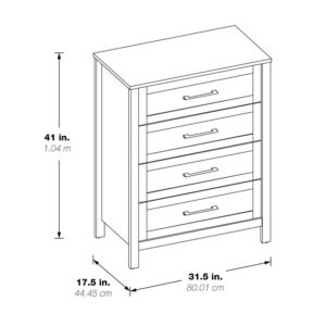 Stonebrook 4-Drawer Chest in Canyon Oak Finish