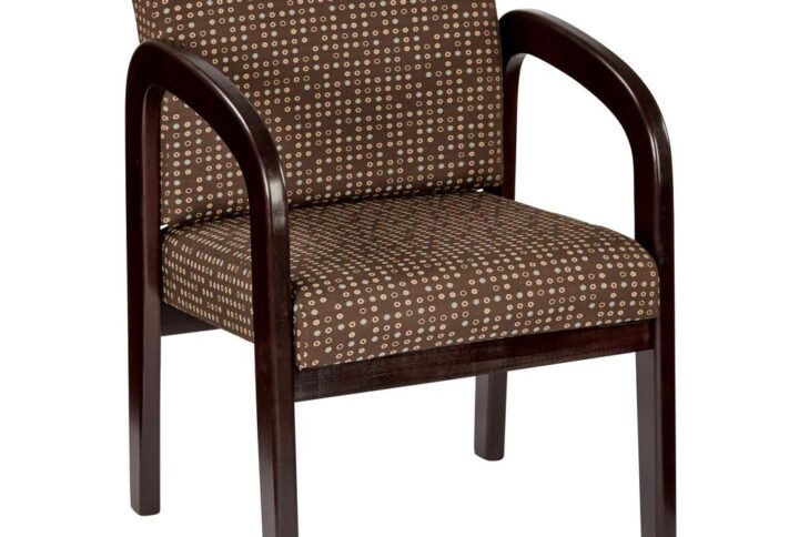 Update your business office décor while providing guests with comfortable seating with this Mahogany finished chair. A thick padded seat and backrest intelligently constructed with a high quality foam