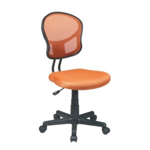 Mesh Task Chair In Orange Fabric