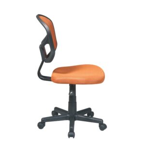 Mesh Task Chair In Orange Fabric