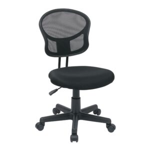 Mesh Task Chair In Black Fabric
