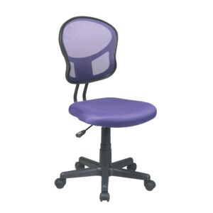 Mesh Task Chair In Purple Fabric