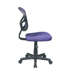 Mesh Task Chair In Purple Fabric