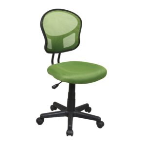 Mesh Task Chair In Green Fabric