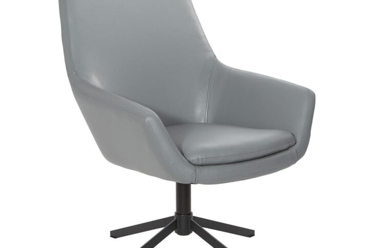 Elegant lines create a sophisticated focal point in your office with the modern scoop design chair by work smart. The angled high back