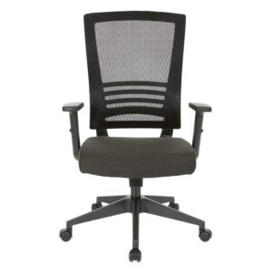 our AIR MESH Back Office Chair from Work Smart® is an essential choice for every workspace. Our breathable mesh back and black linen fabric or faux leather seat makes it easy to tackle your to-do list in style. Its modern