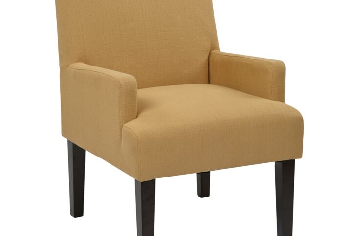 Main Street Guest Chair in Woven Wheat Fabric