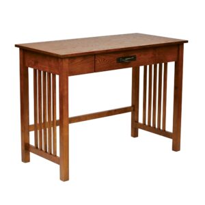 Sierra Writing Desk in Ash Finish with Pull Out Drawer and Solid Wood Legs