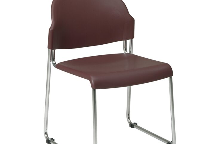2-Pack Stack Chair with Plastic Seat and Back. Plastic Seat and Back. Plastic Colors: Grey (-2)